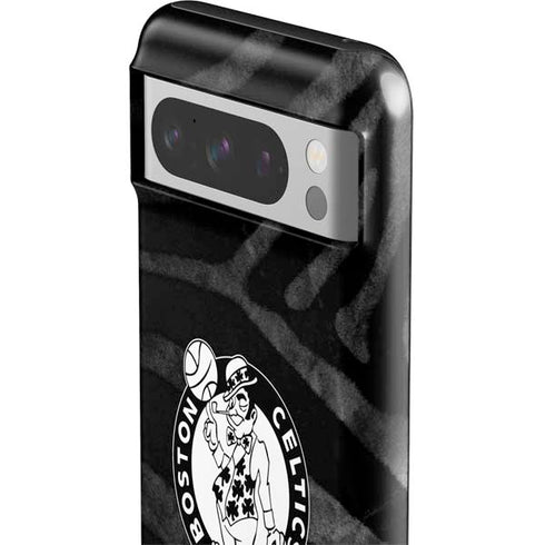 NBA Boston Celtics Black Animal Print Google Pixel 8 Pro Impact Case